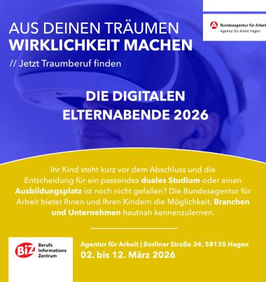 2. - 12. März 2026 // Online // Digitale Elternabende 