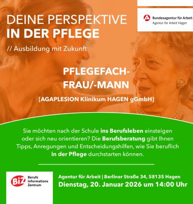 20. Januar 2026 // Hagen // Deine Perspektive in der Pflege 