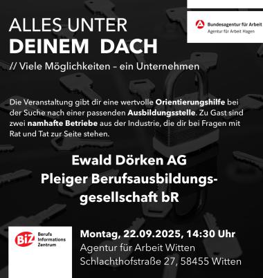 22. September 2025 // Witten // Alles unter einem Dach!